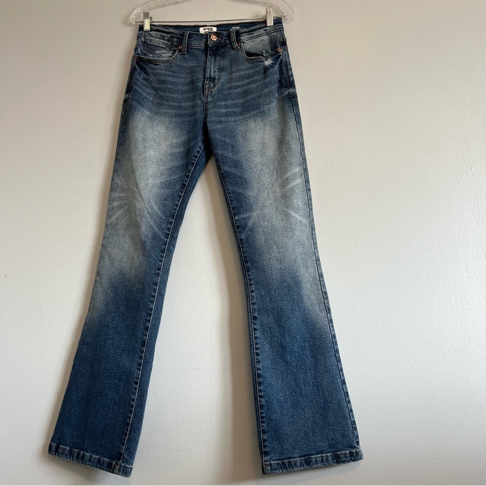 Kensie Womens The Tessa High Rise Bootcut Jeans Sz 28 Whisker Denim - Picture 1 of 9
